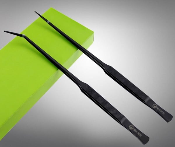 CARBON PLANTING TWEEZERS (STRAIGHT or CURVED) - Nano Tanks Australia Aquarium Shop