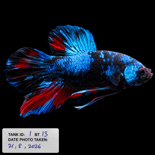 1BT13 - Halfmoon Plakat Betta Male - Nano Tanks Australia