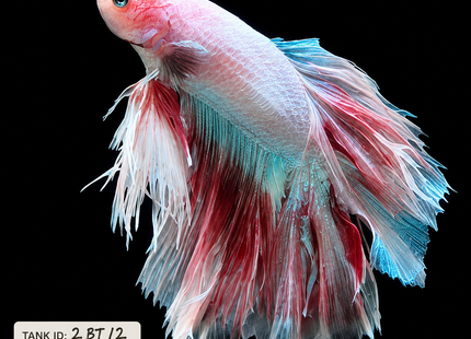 2BT12 - Halfmoon Plakat Elephant Ear Betta Male - Nano Tanks Australia