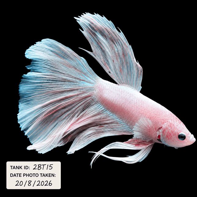 2BT15 - Halfmoon Plakat Elephant Ear Betta Male - Nano Tanks Australia