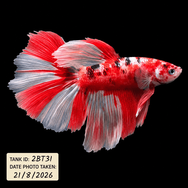 2BT31 - Nemo Koi Halfmoon Betta Male - Nano Tanks Australia