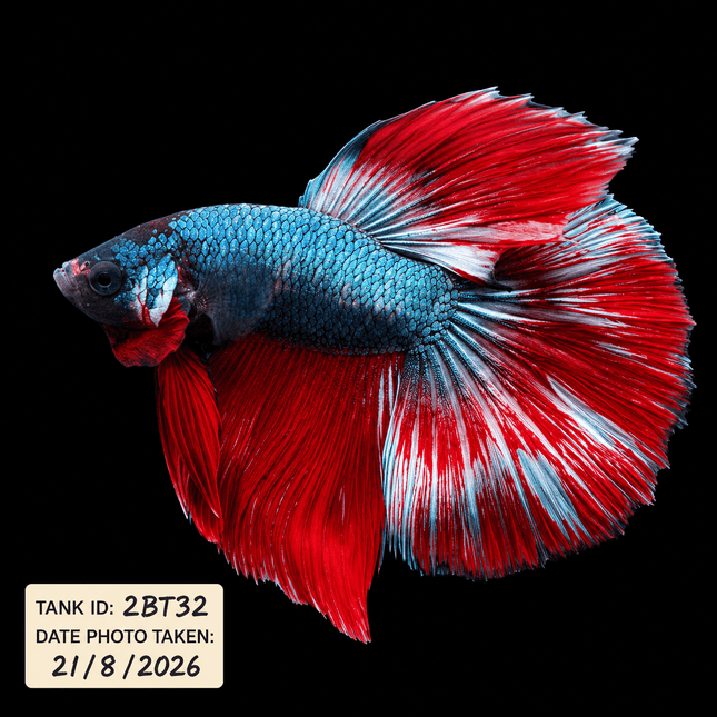 2BT32 - Halfmoon Betta Male - Nano Tanks Australia