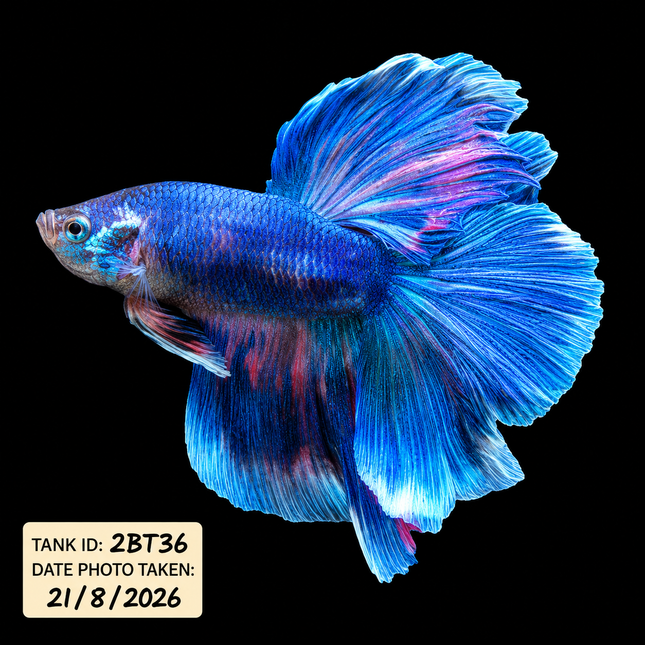 2BT36 - Halfmoon Betta Male - Nano Tanks Australia