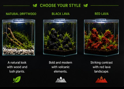 NTA Aquarium Nano Tank Kit 15x15x25cm