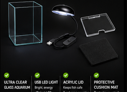 NTA Aquarium Nano Tank Kit 15x15x25cm
