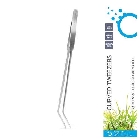 Aqua Natural Pro Curved Tweezer 25cm - Nano Tanks Australia