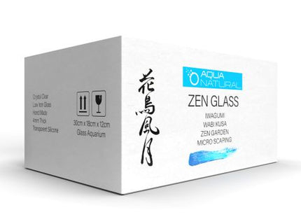 Aqua Natural Zen Glass 2 30cm x 18cm x 12cm - Nano Tanks Australia Aquarium Shop