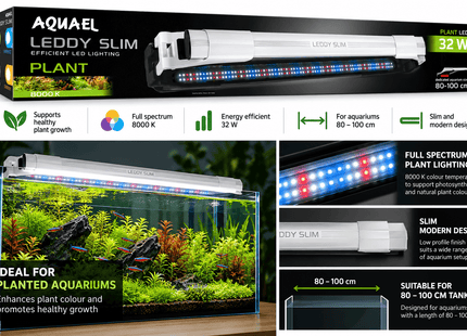 Aquael Leddy Slim 32W Plant 80-100cm - Nano Tanks Australia