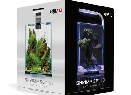 Aquael SHRIMP SET DAY & NIGHT 10 W/B 20x20x25cm 10L - Nano Tanks Australia