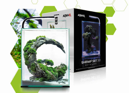 Aquael SHRIMP SET DAY & NIGHT 10 W/B 20x20x25cm 10L - Nano Tanks Australia Aquarium Shop