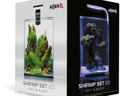 Aquael SHRIMP SET DAY & NIGHT 20 W/B 25x25x30cm 19L - Nano Tanks Australia
