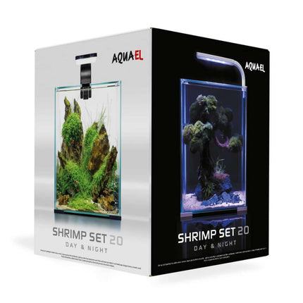 Aquael SHRIMP SET DAY & NIGHT 20 W/B 25x25x30cm 19L - Nano Tanks Australia