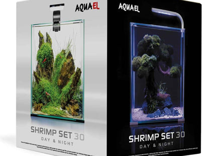Aquael SHRIMP SET DAY & NIGHT 30 W/B 29x29x35cm 30L - Nano Tanks Australia