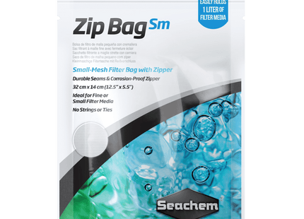 [ARRIVED 23 - JAN - 2026] Seachem Zip Bag – Small 32 x 14 cm (12.5” x 5.5”) 25 Mesh - Nano Tanks Australia