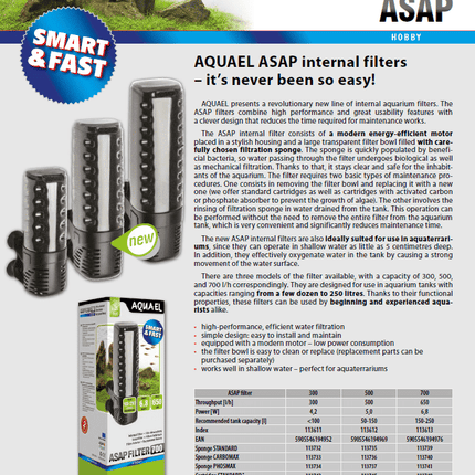 [ARRIVED 4 - SEP - 2025] AQUAEL ASAP Filter 300 - Nano Tanks Australia