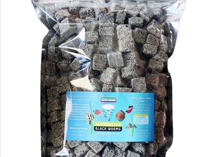 Australian Freeze-Dried Blackworms Cubes 200g Original - Nano Tanks Australia