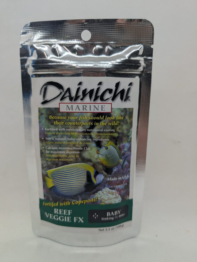 Dainichi Reef Veggie FX 100g Baby (1mm) Sinking Pellets - Nano Tanks Australia