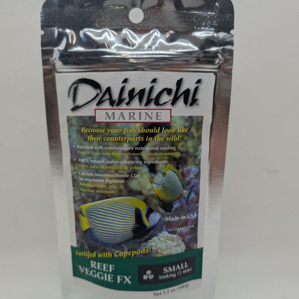 Dainichi Reef Veggie FX 100g Small (3mm) Sinking Pellets - Nano Tanks Australia