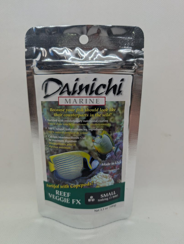 Dainichi Reef Veggie FX 100g Small (3mm) Sinking Pellets - Nano Tanks Australia