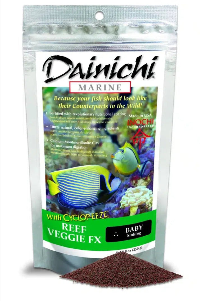 Dainichi Reef Veggie FX 250g Baby (1mm) Sinking Pellets - Nano Tanks Australia