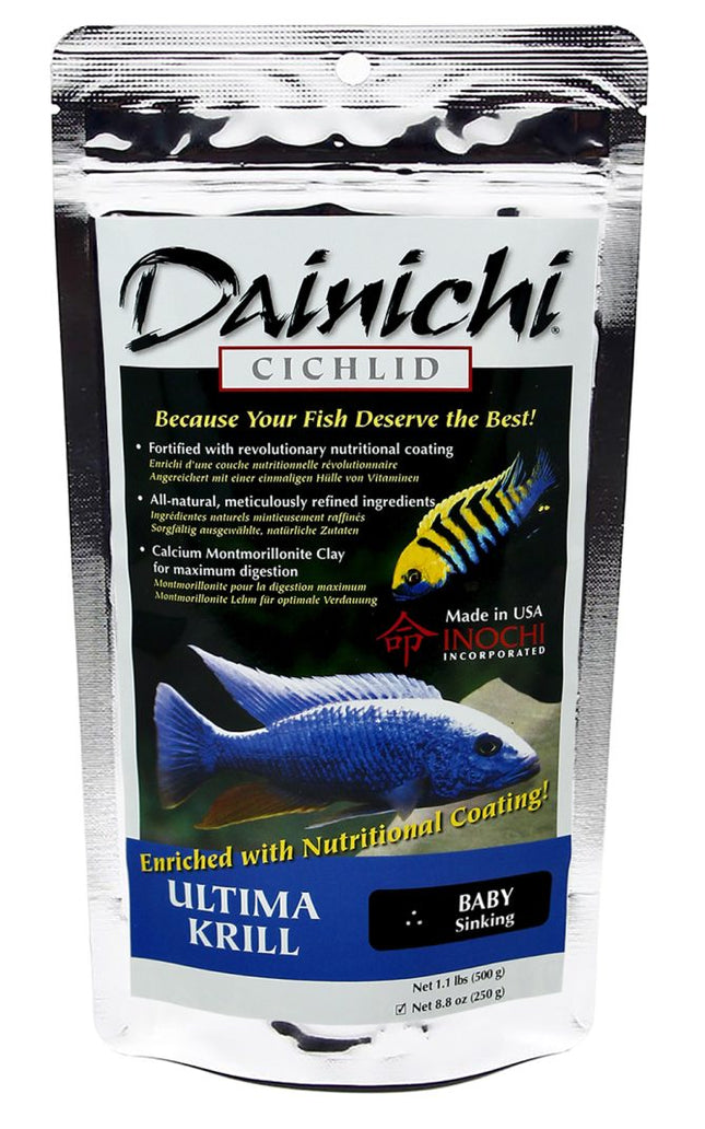 Dainichi Ultima Krill 250g Baby (1mm) Sinking Pellets - Nano Tanks Australia