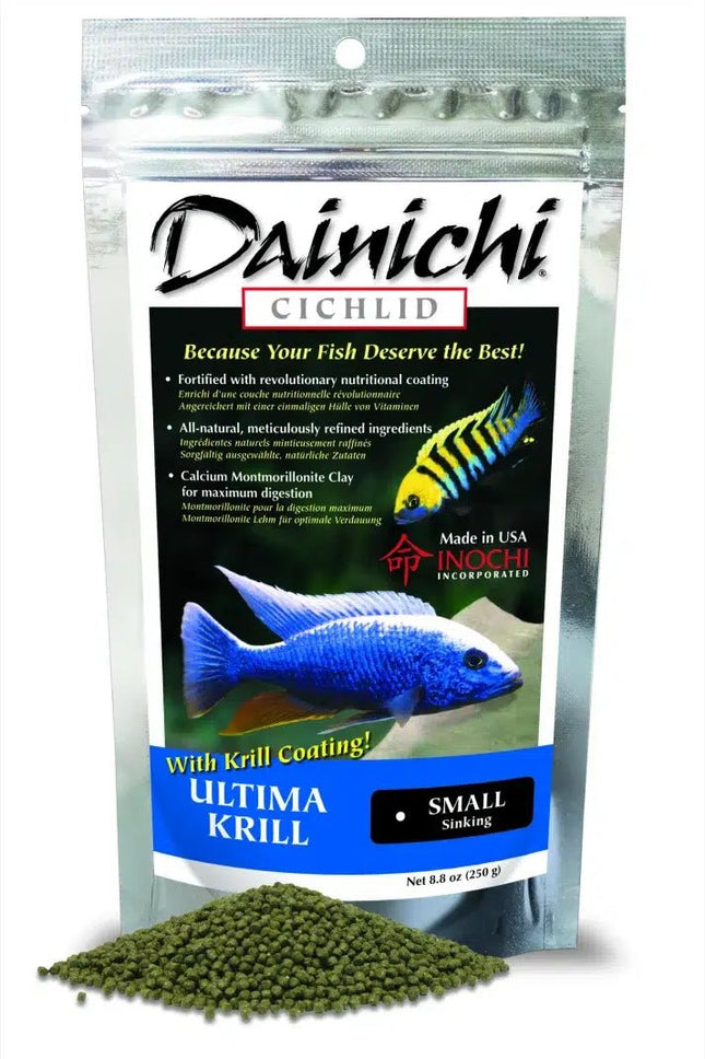 Dainichi Ultima Krill 250g Small (3mm) Sinking Pellets - Nano Tanks Australia