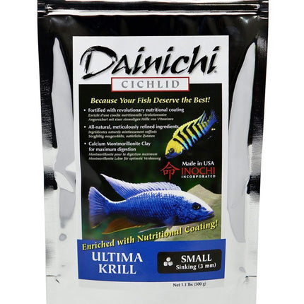 Dainichi Ultima Krill 500g Small (3mm) Sinking Pellets - Nano Tanks Australia
