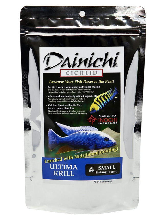 Dainichi Ultima Krill 500g Small (3mm) Sinking Pellets - Nano Tanks Australia