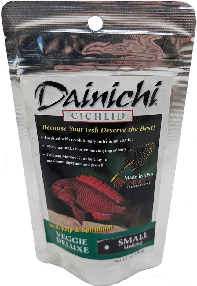 Dainichi Veggie Deluxe 100g Small (3mm) Sinking Pellets - Nano Tanks Australia