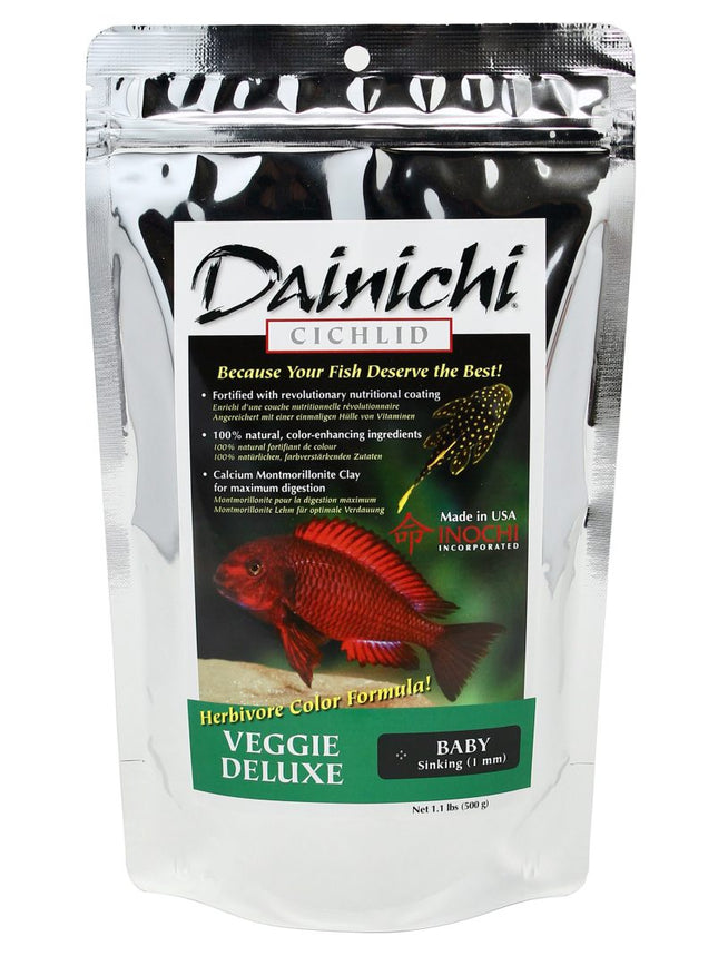 Dainichi Veggie Deluxe 500g Baby (1mm) Sinking Pellets - Nano Tanks Australia