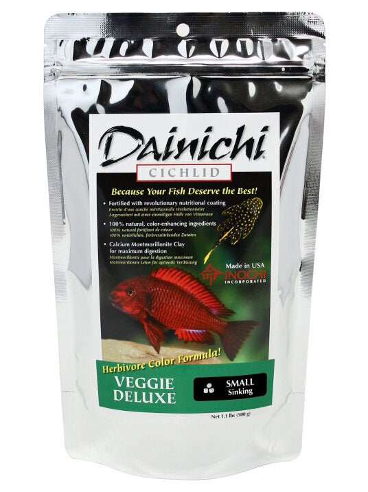 Dainichi Veggie Deluxe 500g Small (3mm) Sinking Pellets - Nano Tanks Australia