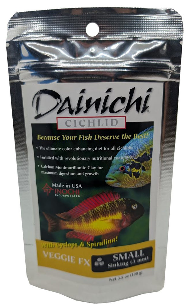 Dainichi Veggie FX 100g Small (3mm) Sinking Pellets - Nano Tanks Australia