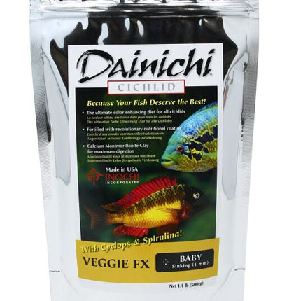 Dainichi Veggie FX 500g Baby (1mm) Sinking Pellets - Nano Tanks Australia