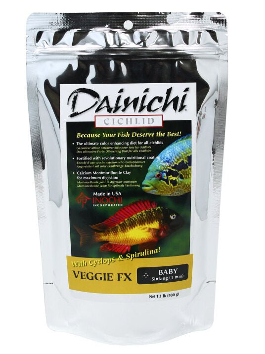 Dainichi Veggie FX 500g Baby (1mm) Sinking Pellets - Nano Tanks Australia
