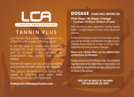 LCA Tannin Plus Aquarium Water Treatment - Nano Tanks Australia
