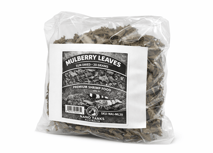 Mulberry Leaves (Sun - Dried) – 20g | Natural Shrimp & Snail Food - Nano Tanks Australia