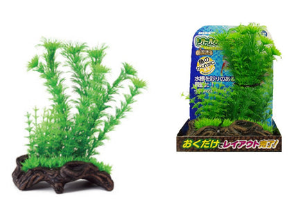 Nisso Garden Wisteria on Driftwood Air Ornament (NAP - 511) - Nano Tanks Australia