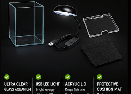 NTA Aquarium Nano Tank Kit 15x15x25cm - Nano Tanks Australia