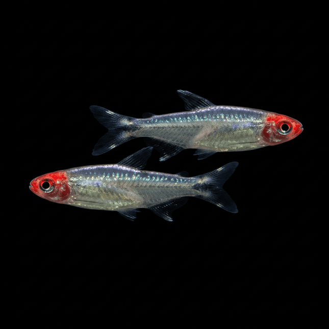 Platinum Brilliant Rummynose Tetra 3-5cm - Nano Tanks Australia
