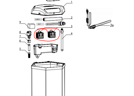[PREORDER] Aquael Cartridge for a Hexagon 60 (Per Piece) - Nano Tanks Australia