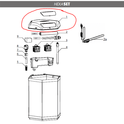 [PREORDER] Aquael Hexa 60 Complete Cover - Nano Tanks Australia