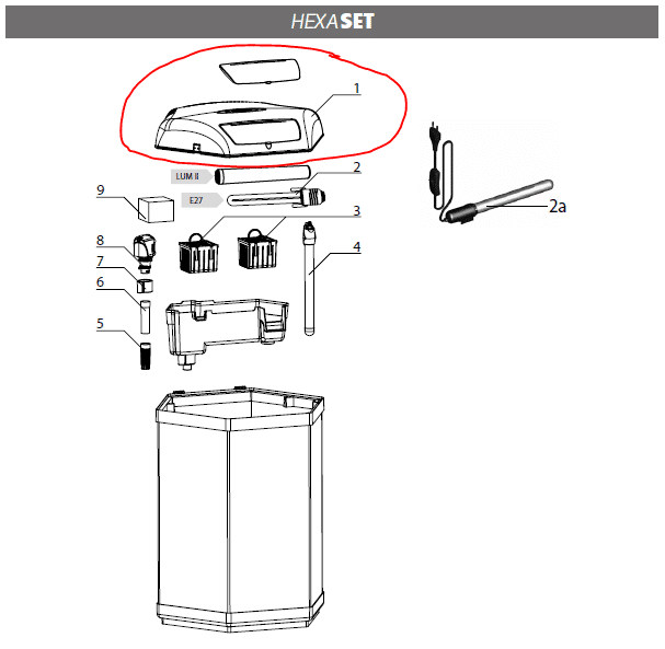[PREORDER] Aquael Hexa 60 Complete Cover - Nano Tanks Australia