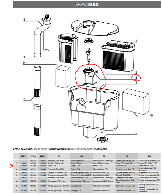 [PREORDER] Aquael Versamax FZN - 3 Engine - Nano Tanks Australia