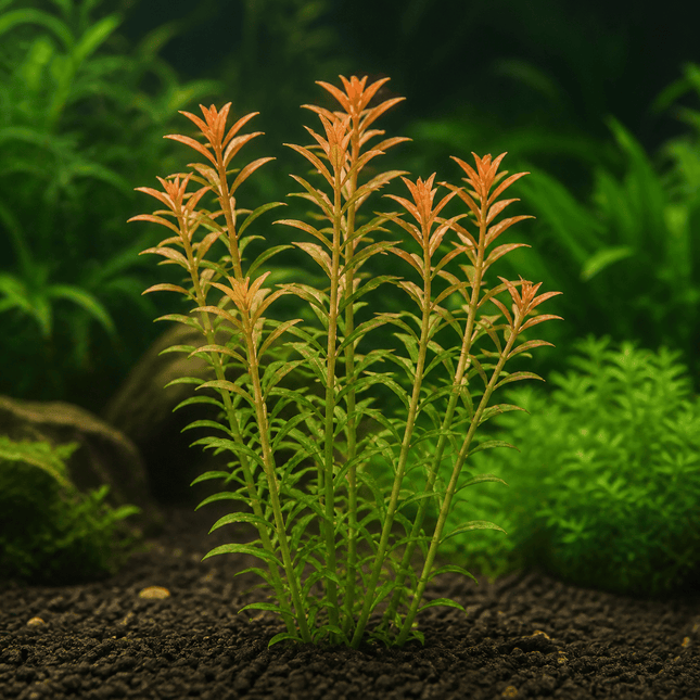 Rotala rotundifolia 'Orange Juice' – 5 Stems ~10cm - Nano Tanks Australia