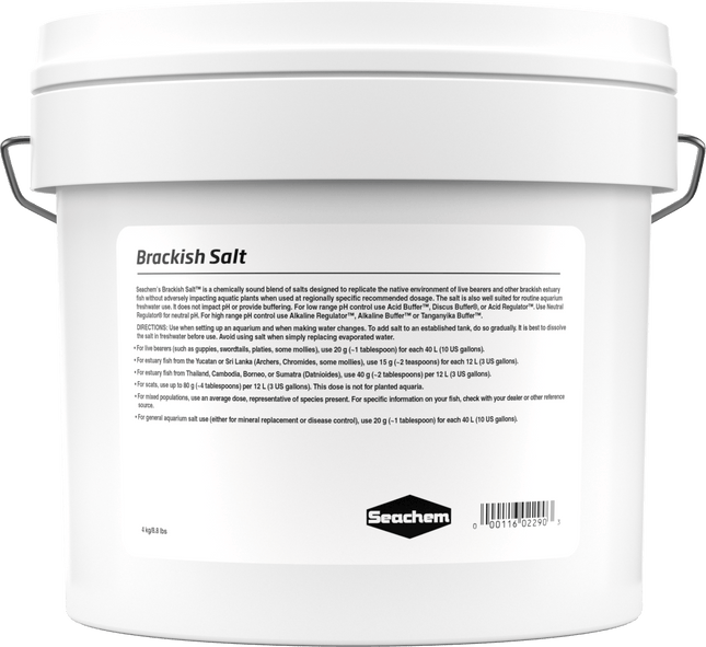 Seachem Brackish Salt 4 kg - Nano Tanks Australia