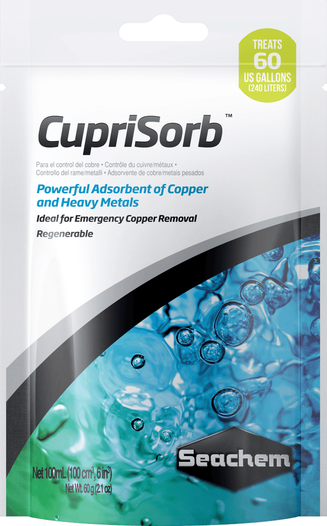 Seachem CupriSorb 100mL (Bagged) - Nano Tanks Australia