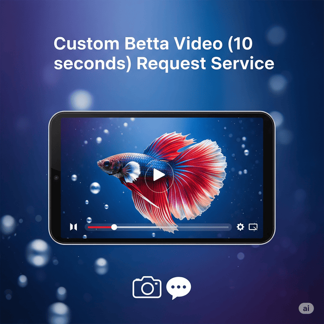 [SERVICE] Custom Betta Video (10 seconds) Request Service - Nano Tanks Australia