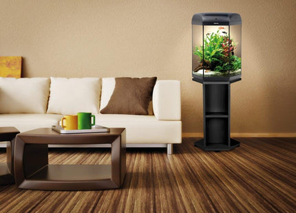 [SPECIAL ORDER] Aquael Hexa Set LT 60L Black Aquarium - Nano Tanks Australia