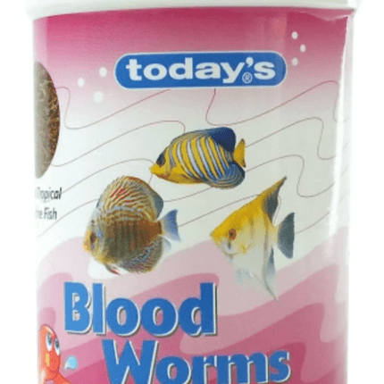 Today's Dried BloodWorms Food 10g - Nano Tanks Australia Aquarium Shop