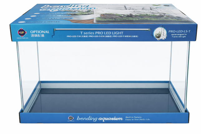 Up Aqua 🔵 Bending Aquarium – Blue 30 × 18 × 24 cm - Nano Tanks Australia